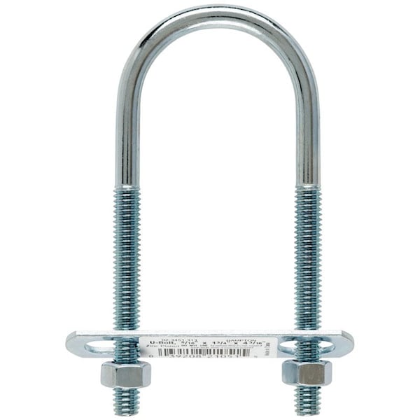 Hampton Round U-Bolt, 5/16", 1-3/4 in W, 4-3/16 in H, Zinc Plated Steel 02-3451-313 - main